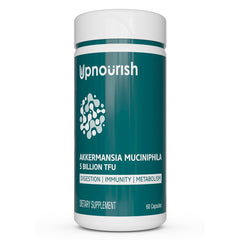 UpNourish envase frontal mostrando marca y beneficio digestivo