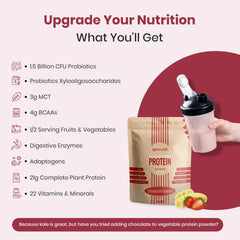 Etiqueta UpNourish con información nutricional clara para elegir
