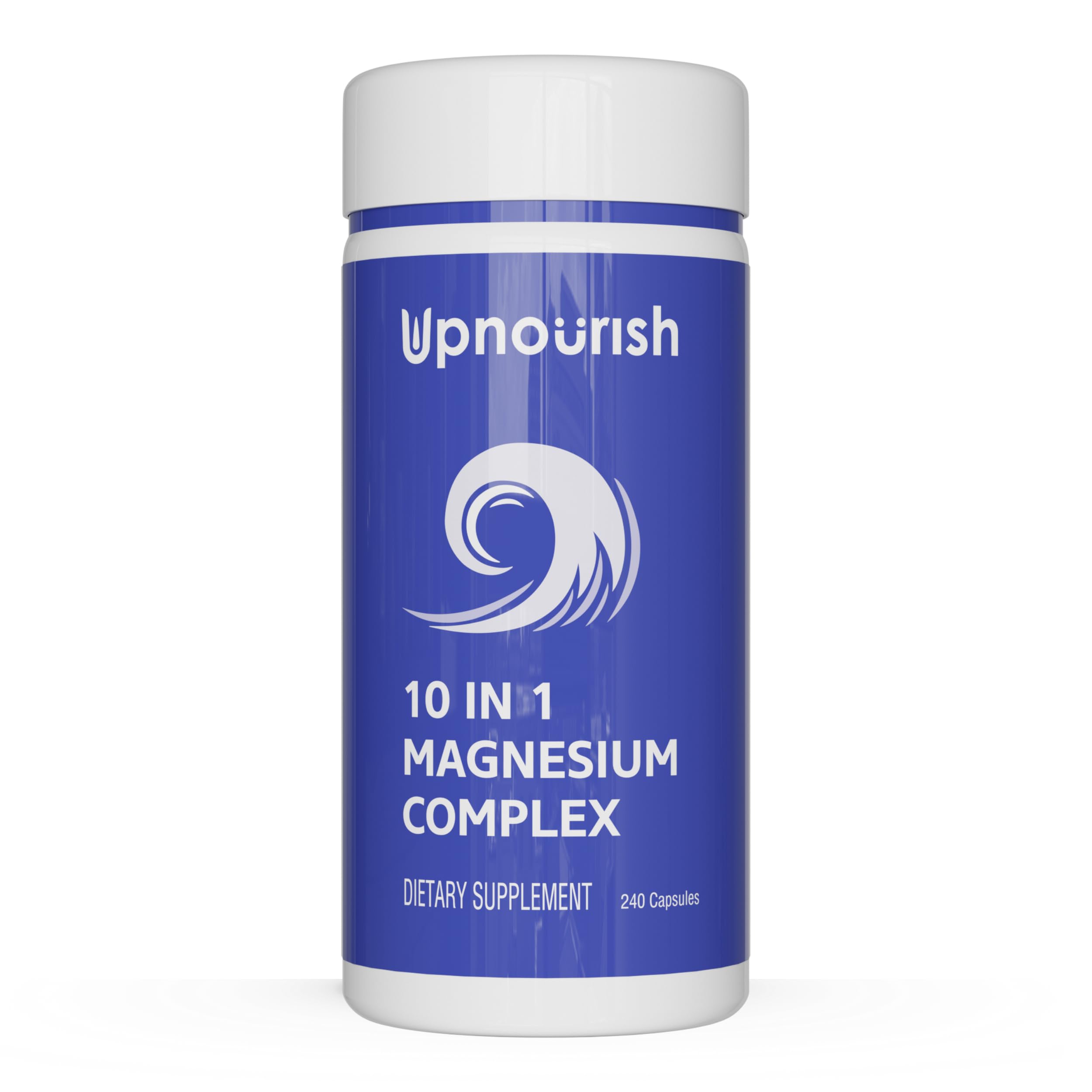 UpNourish frente del envase mostrando diseño y cantidad 240 cápsulas