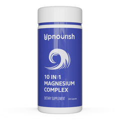 UpNourish frente del envase mostrando diseño y cantidad 240 cápsulas