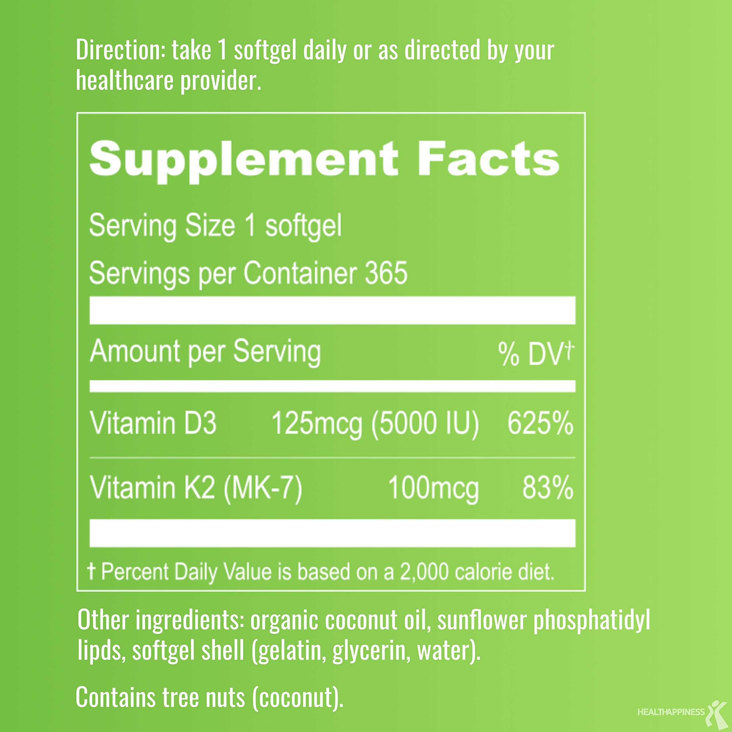 UpNourish aceite de coco orgánico ingrediente principal y absorción