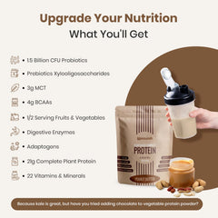 UpNourish preparación en shaker demostrando mezcla sin grumos
