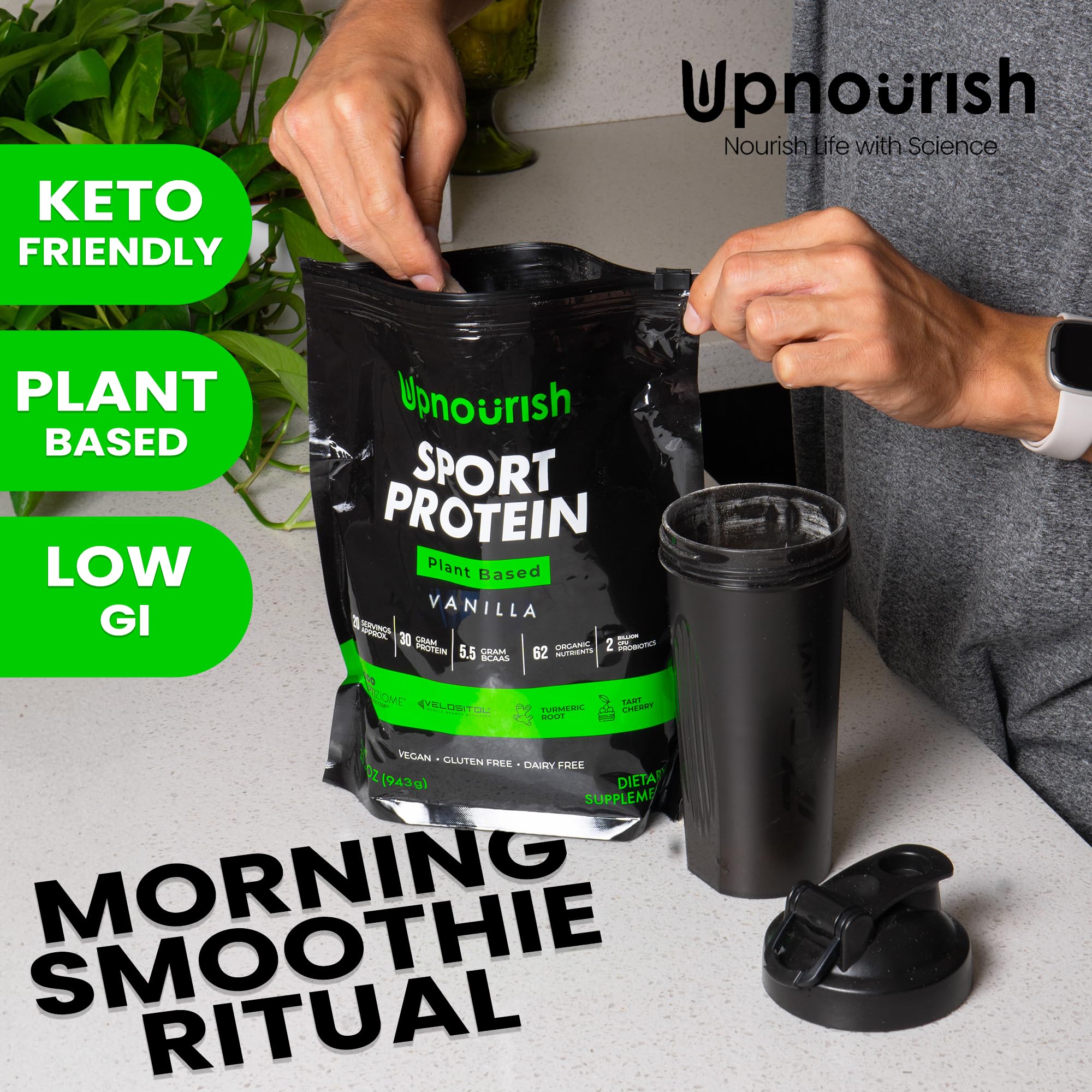 Disolución rápida en agua fría para batidos rápidos tras entreno.