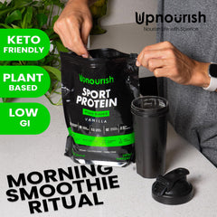 Disolución rápida en agua fría para batidos rápidos tras entreno.