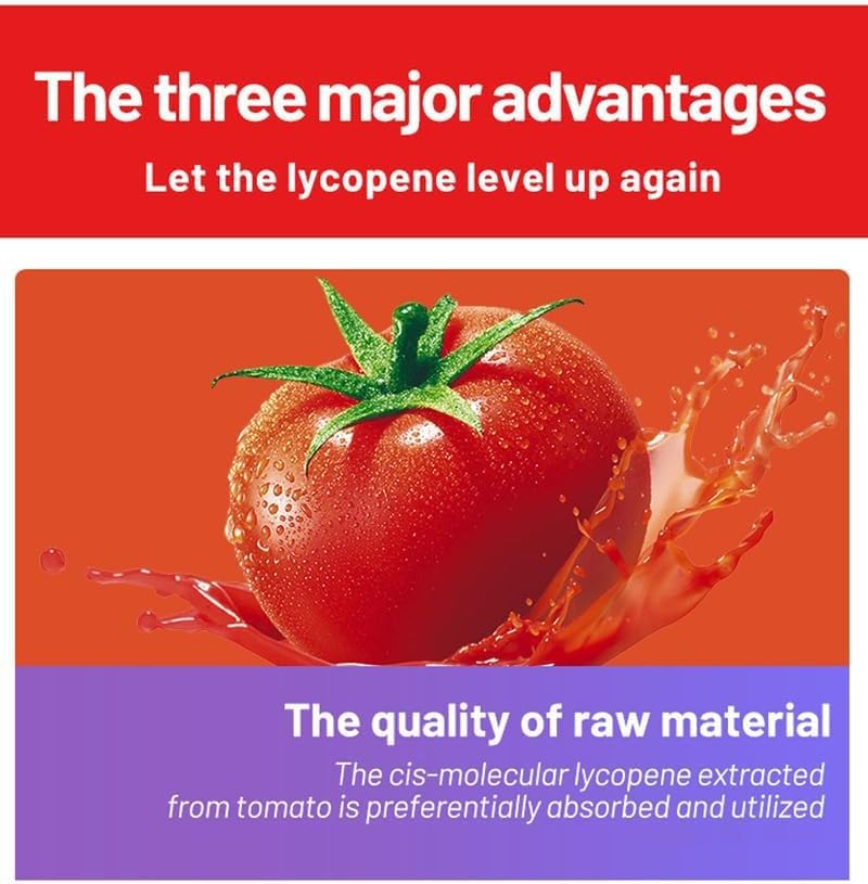 Upondata licopeno etiqueta con información nutricional y certificaciones visibles