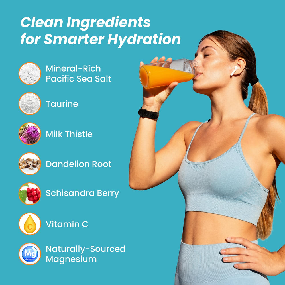 UpWellness LTV bebida preparada en vaso, hidratación refrescante y sin azúcar