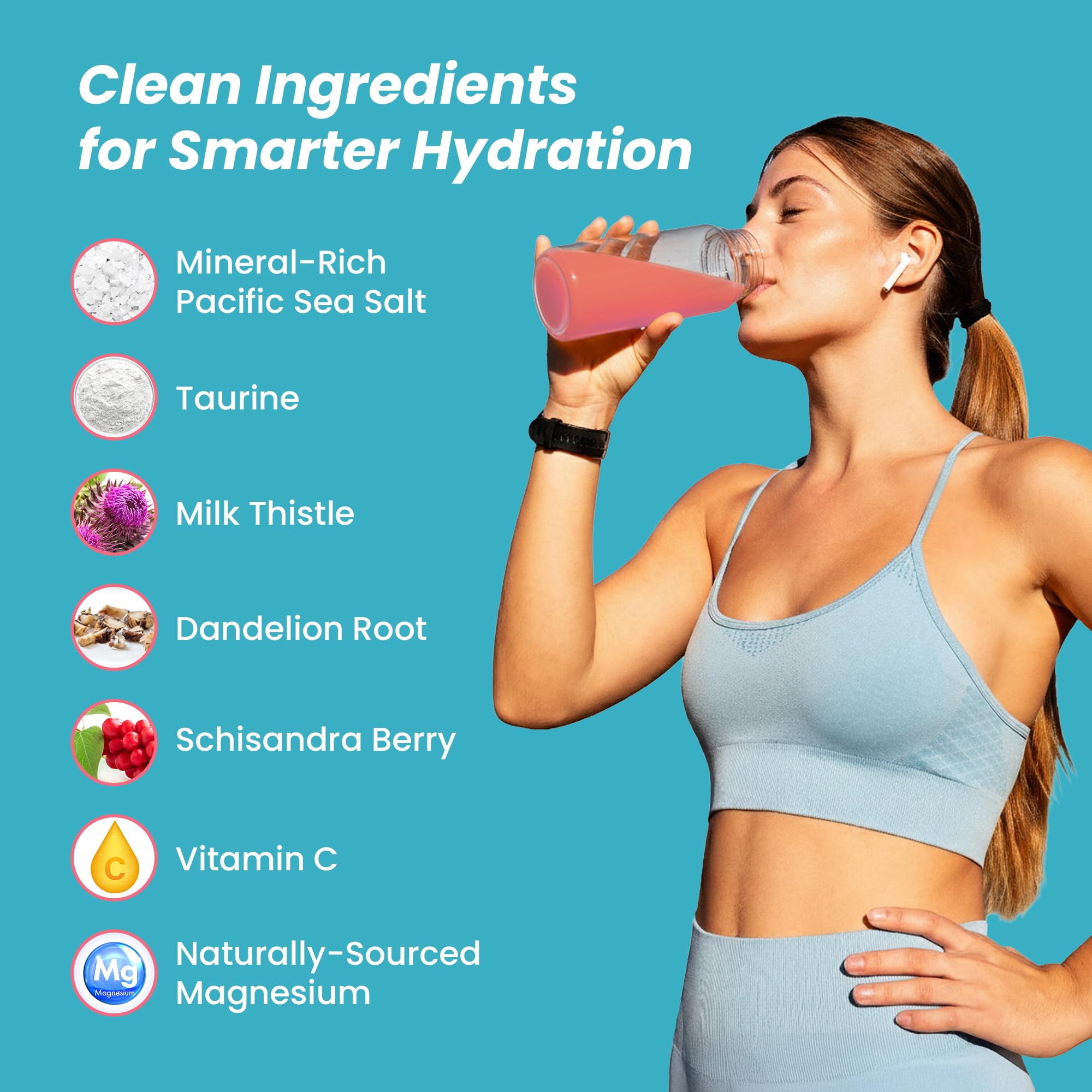 UpWellness vaso con bebida berry preparada para hidratación instantánea