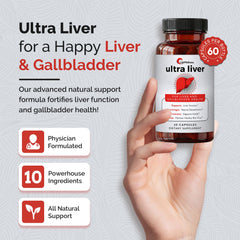 UpWellness Ultra Liver cápsulas abiertas mostrando textura y fácil ingestión