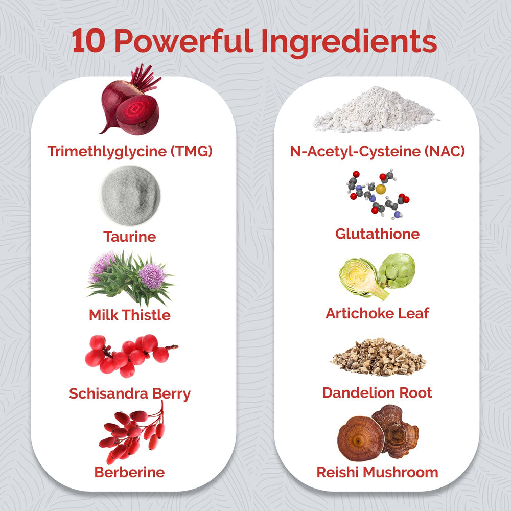 UpWellness Ultra Liver ingredientes naturales juntos resaltando sinergia