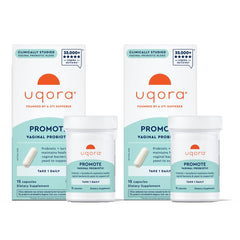 Uqora Promote frente del empaque mostrando marca y beneficio de equilibrio