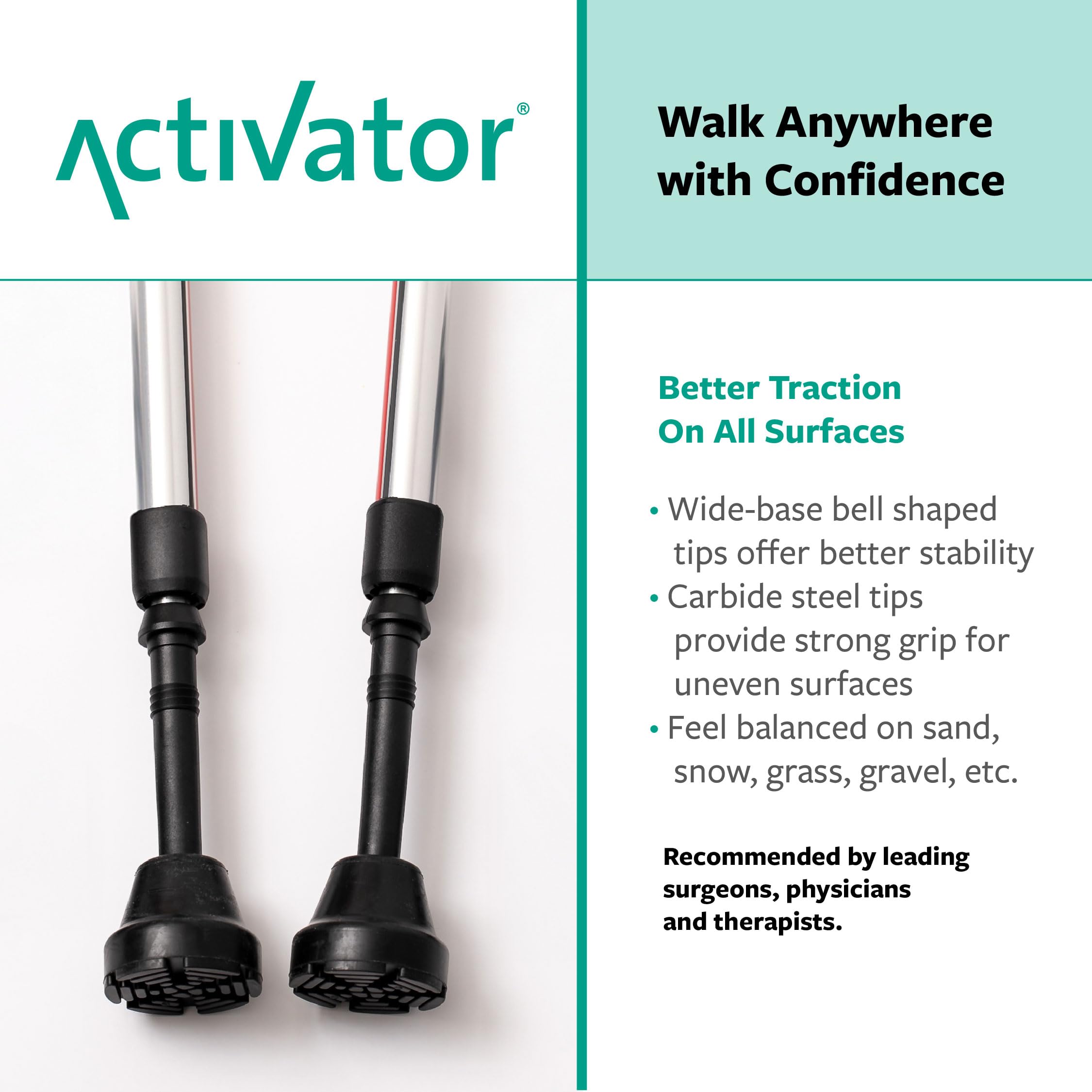 Urban Poling ACTIVATOR uso en sendero demostrando apoyo y mejora de la estabilidad