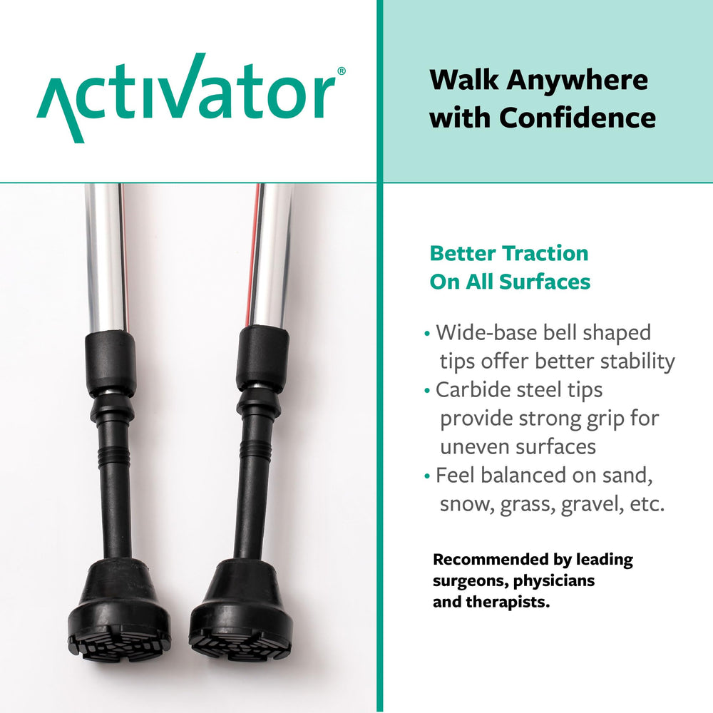 Urban Poling ACTIVATOR uso en sendero demostrando apoyo y mejora de la estabilidad