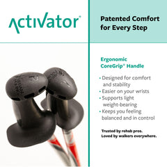 Urban Poling ACTIVATOR bastones plegados en tamaño compacto listos para transporte