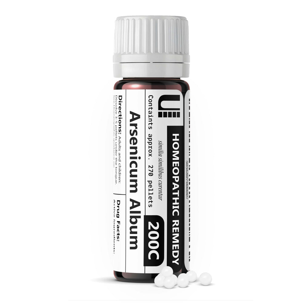 Urenus Arsenicum Album 200C vista frontal con envase y cantidad visible