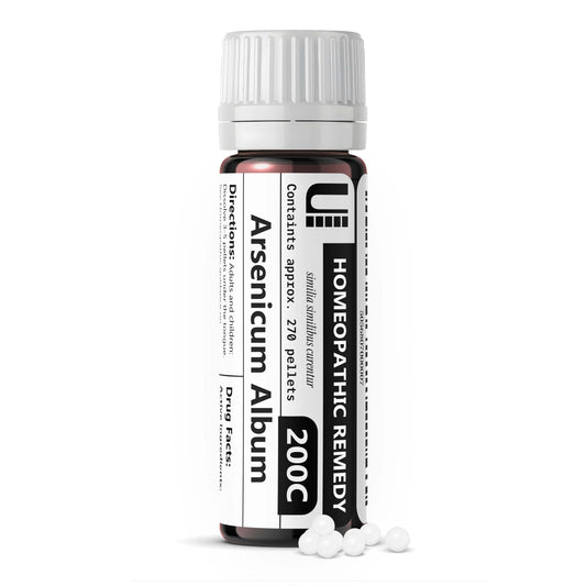 Urenus Arsenicum Album 200C vista frontal con envase y cantidad visible