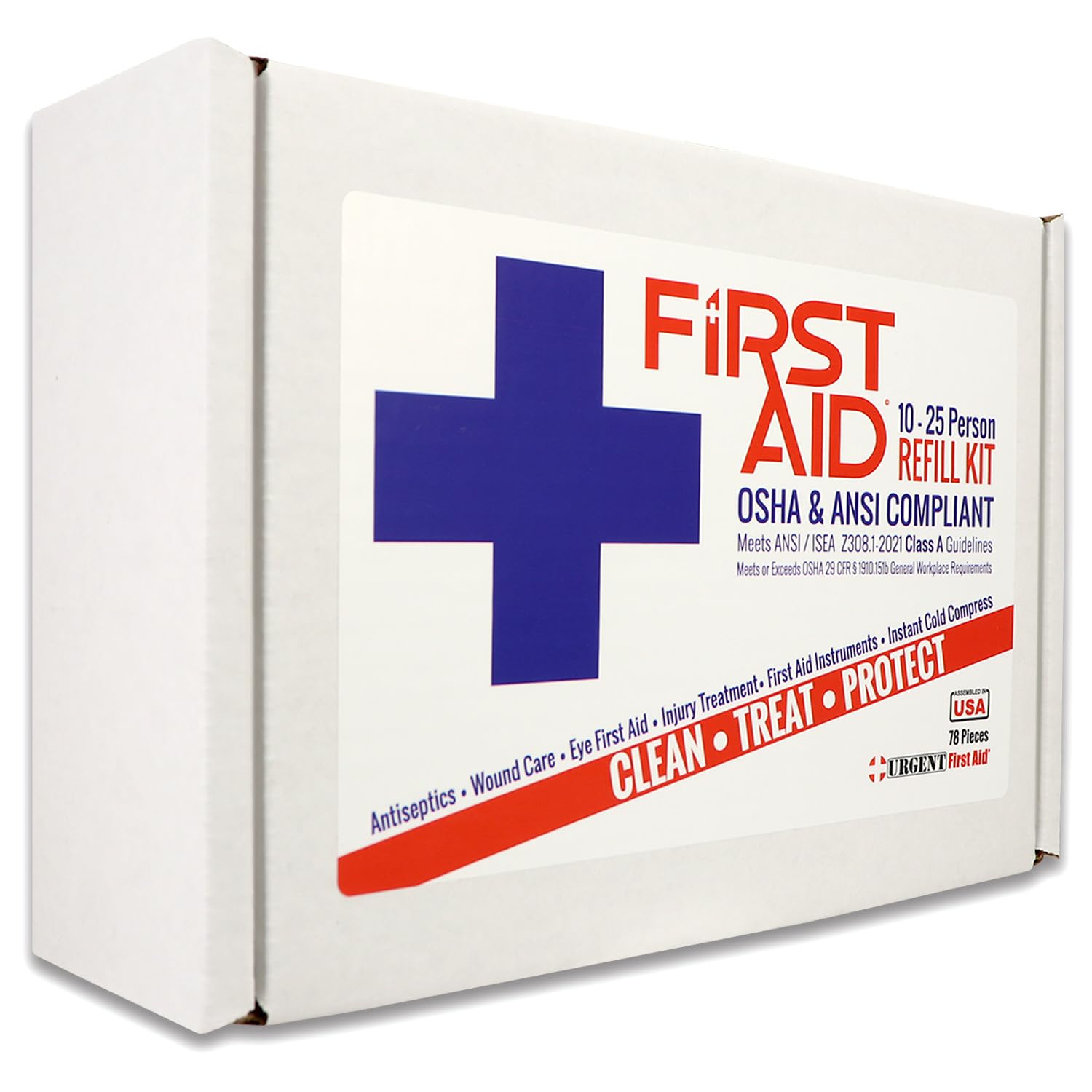 Urgent First Aid detalle de vendajes y gasas para atención de cortes