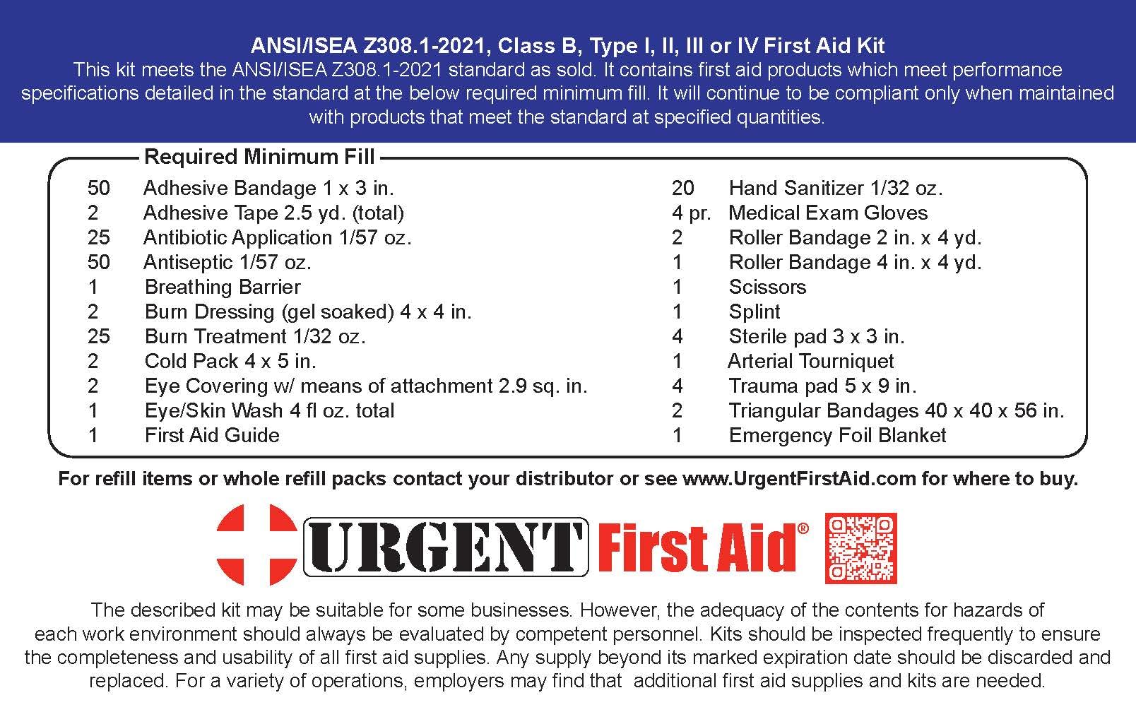 Urgent First Aid folleto de 52 páginas con guías visuales y referencia rápida