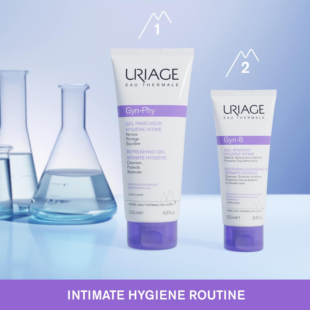 Uriage Gyn-Phy etiqueta con ingredientes que destaca pH fisiológico y sin jabón