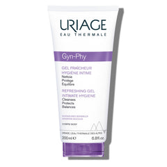 Uriage Gyn-Phy frente del envase mostrando diseño y beneficio de limpieza suave