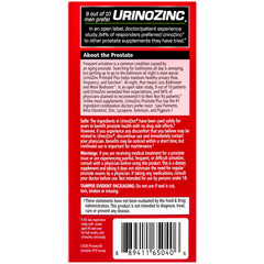 Urinozinc cápsulas en mano evidencia dosis y facilidad de toma diaria