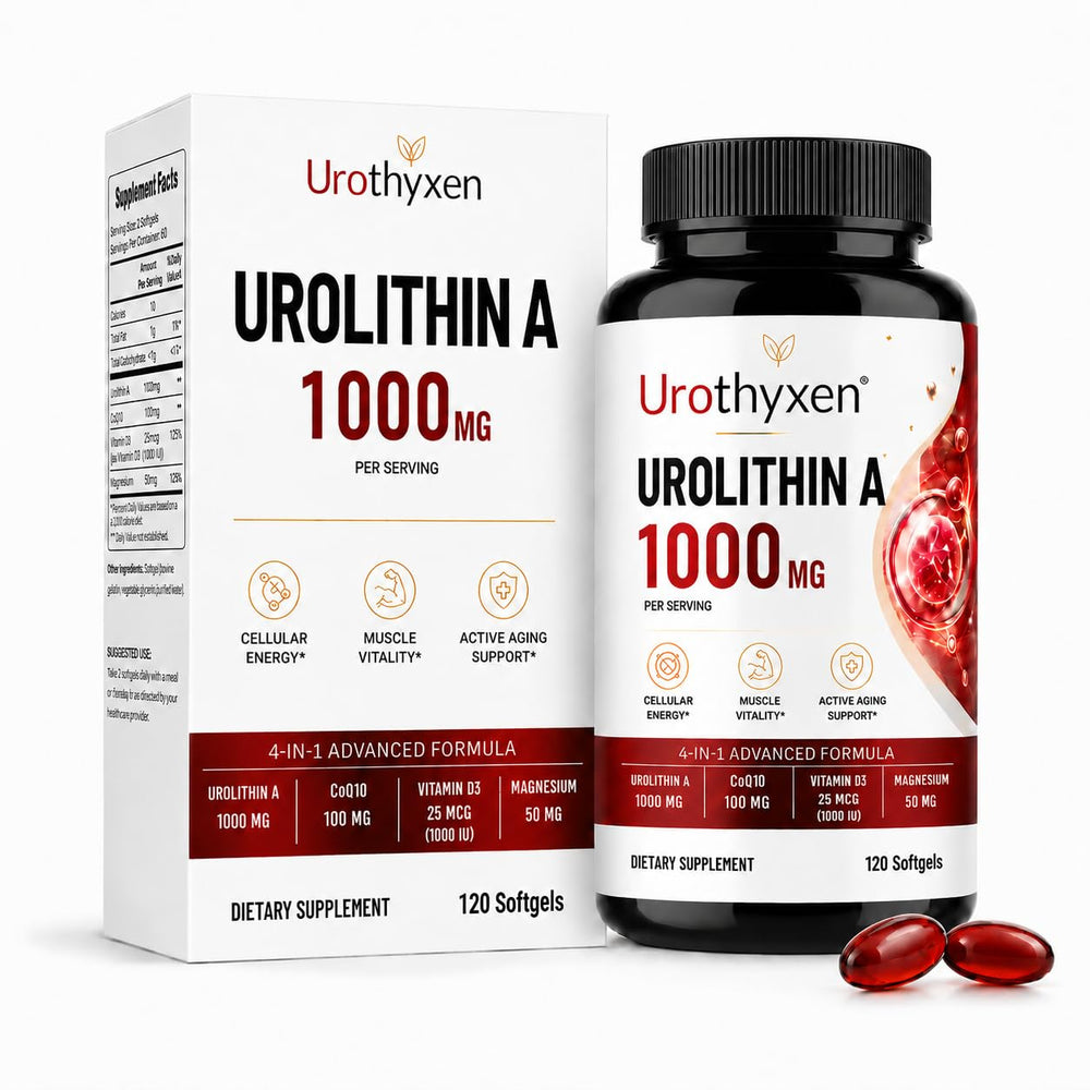 Urothyxen frasco frontal mostrando etiqueta y beneficios claros