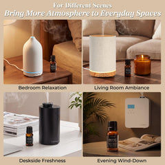 URPOWER difusor funcionando en salón, crea ambiente relajante rápidamente