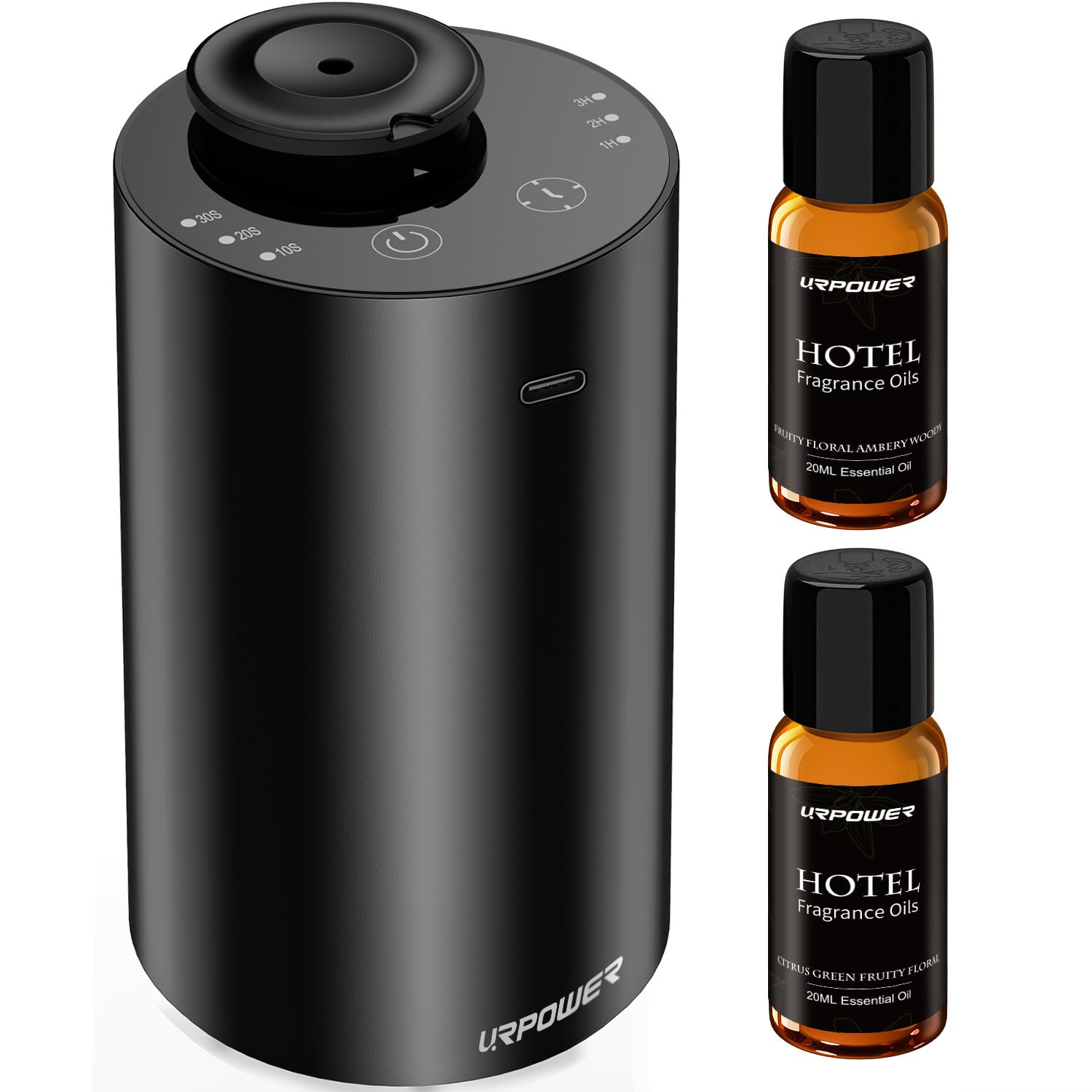 URPOWER difusor frontal elegante para aroma portátil y uso inmediato