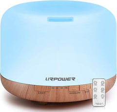 URPOWER vista frontal del difusor 500ml mostrando diseño compacto y función 3 en 1