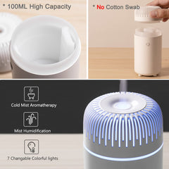 Comparación de tamaño UrrSovv junto a una taza para escala portable