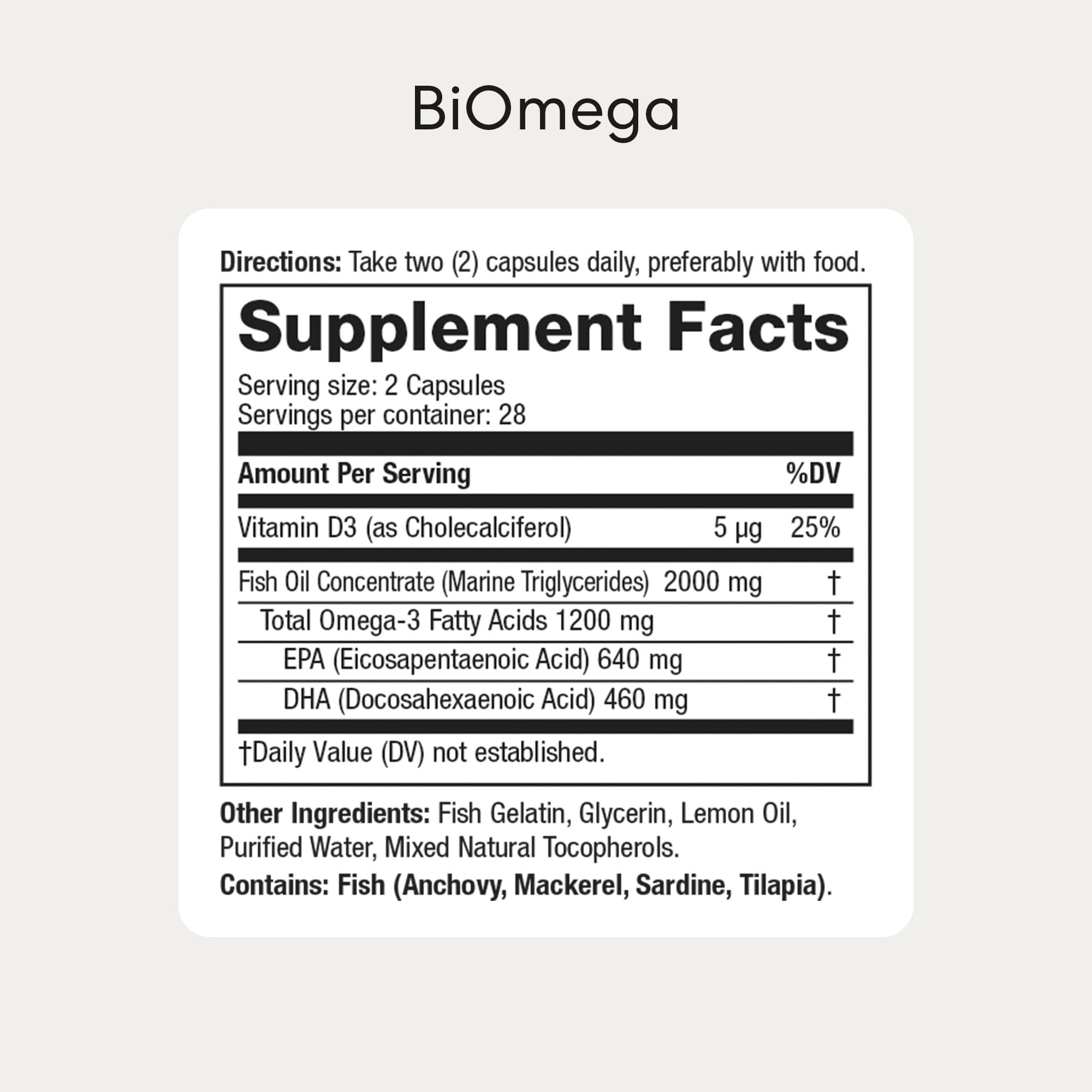 USANA BiOmega cápsula en primer plano, fácil ingestión