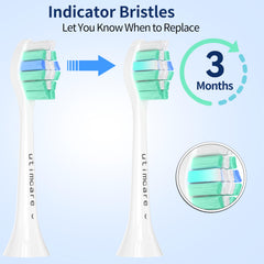 utimcare comparación de tamaño del cabezal para ver proporciones y ajuste compatible