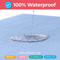 Utopia Bedding demostración de absorción reteniendo líquidos sin filtración