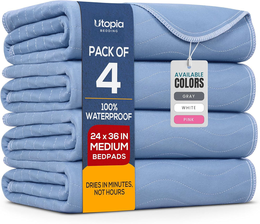 Utopia Bedding paquete frontal de 4 unidades mostrando empaquetado y ahorro