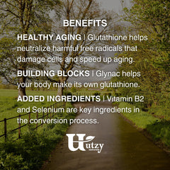 Utzy Naturals información nutricional para verificar dosificación