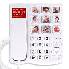 Uvital vista frontal con teclas grandes para marcación rápida