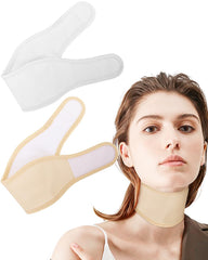 Uwbettry vista frontal del pack de dos compresas para cuello, aplicación limpia