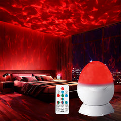 UweSmart vista frontal de la lámpara roja para ambiente relajante