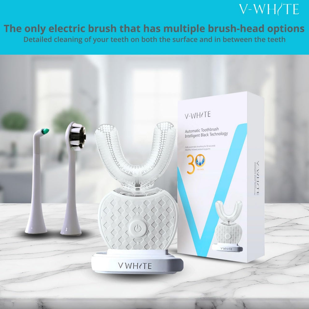 V-WHITE cabezal regular incluido que ofrece alternativa tradicional y versatilidad
