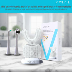 V-WHITE cabezal regular incluido que ofrece alternativa tradicional y versatilidad