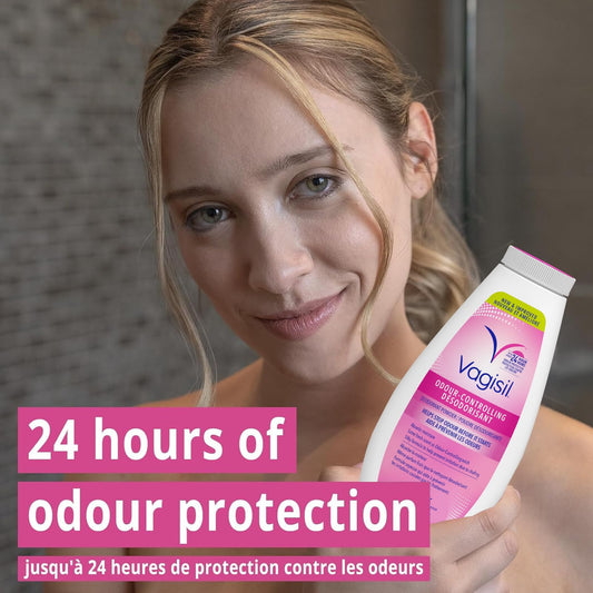 Vagisil textura de polvo sedoso que absorbe humedad y previene roces