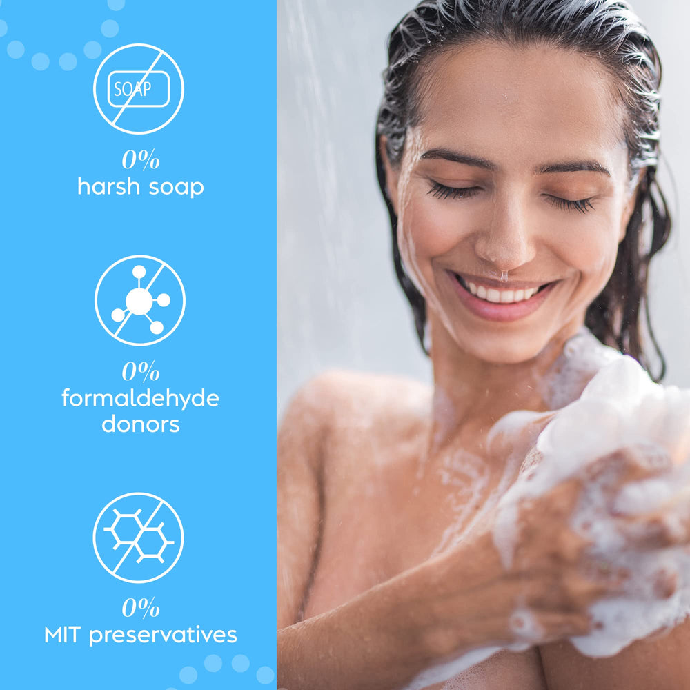 Vagisil producto en uso en ducha para higiene íntima cómoda