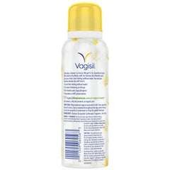 Vagisil lata en mano mostrando tamaño 2.6 oz, ideal para llevar