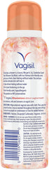 Vagisil etiqueta con ingredientes y balance de pH visible y claro