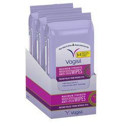 Vagisil paquete frontal mostrando diseño y beneficio portabilidad