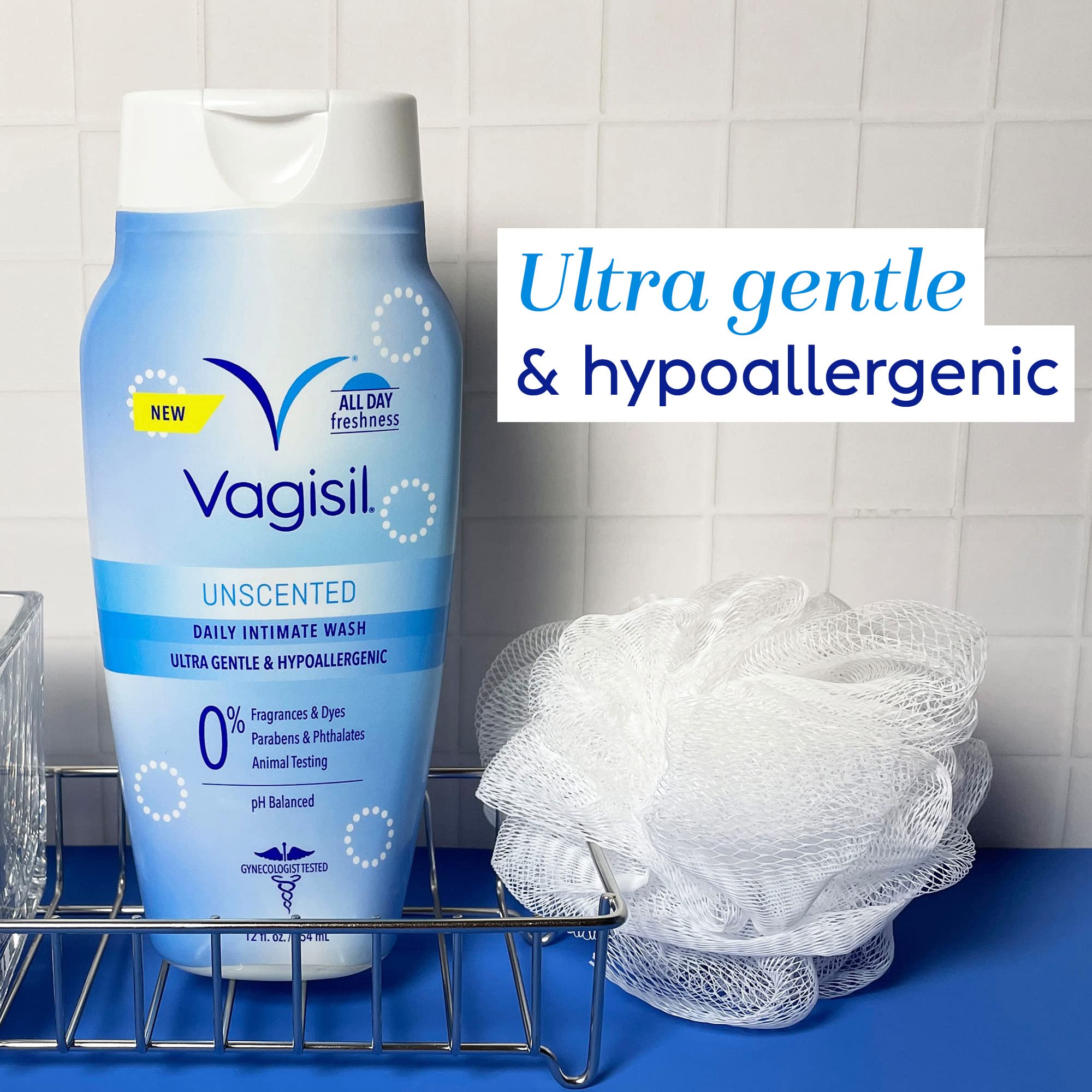 Vagisil primer plano de textura de gel que destaca suavidad