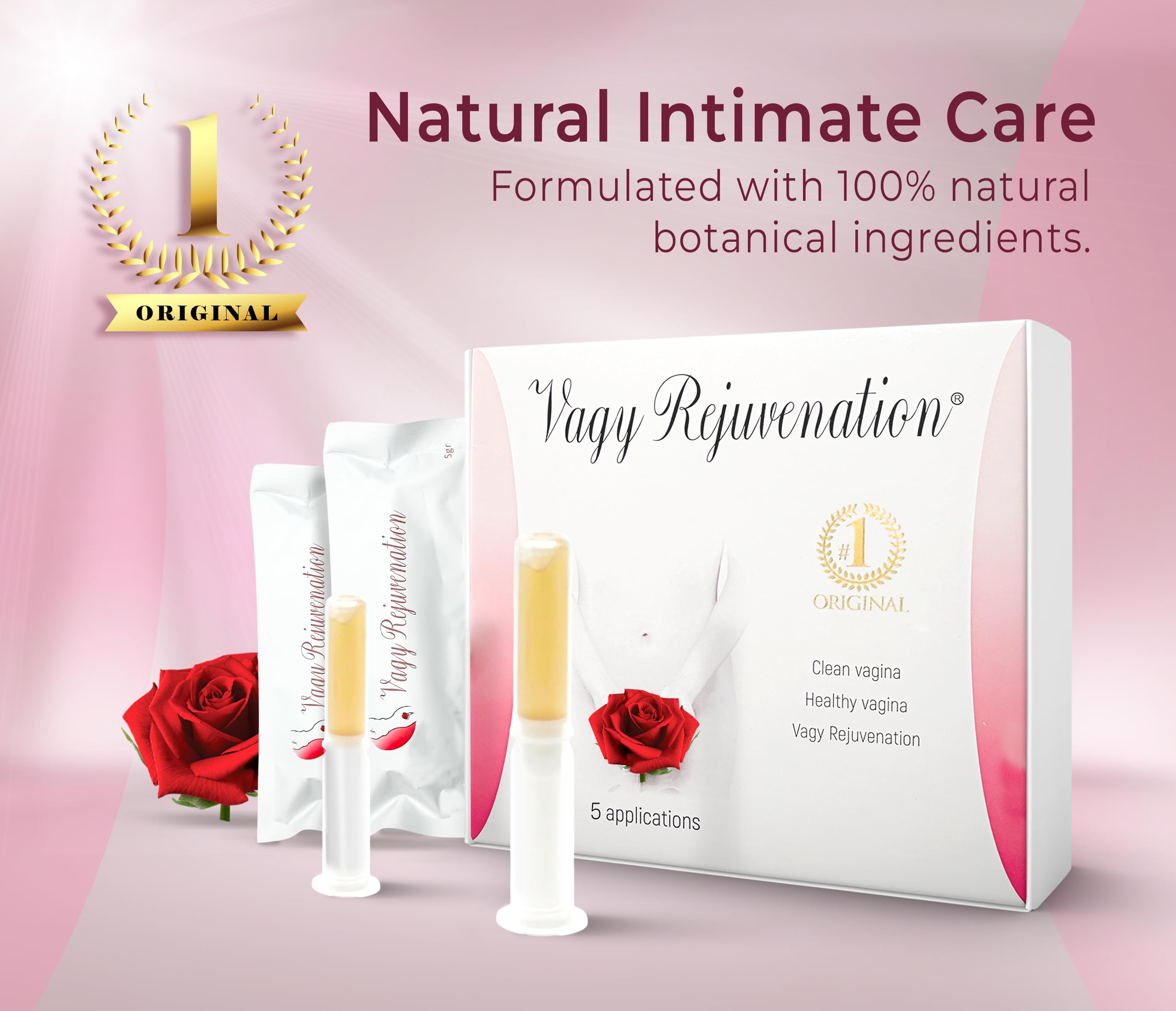 Vagy Rejuvenation etiqueta con ingredientes naturales y claridad informativa