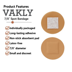 Vakly primer plano de la almohadilla no adherente que evita dolor al retirar