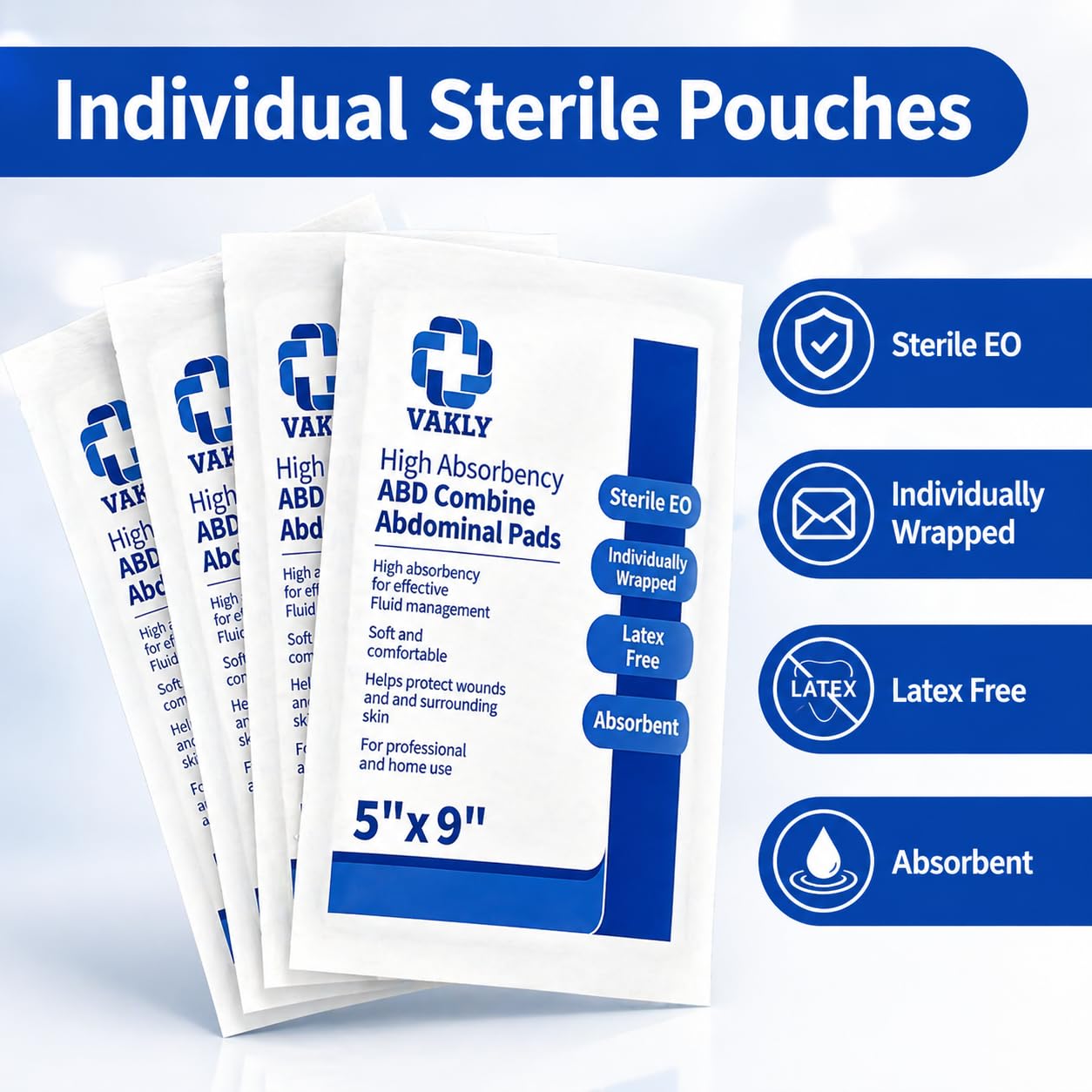 Vakly textura exterior no adherente, reduce dolor al retirar