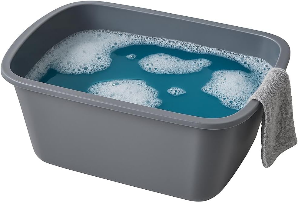 Vakly lavabo usado para remojo de pies, comodidad y control