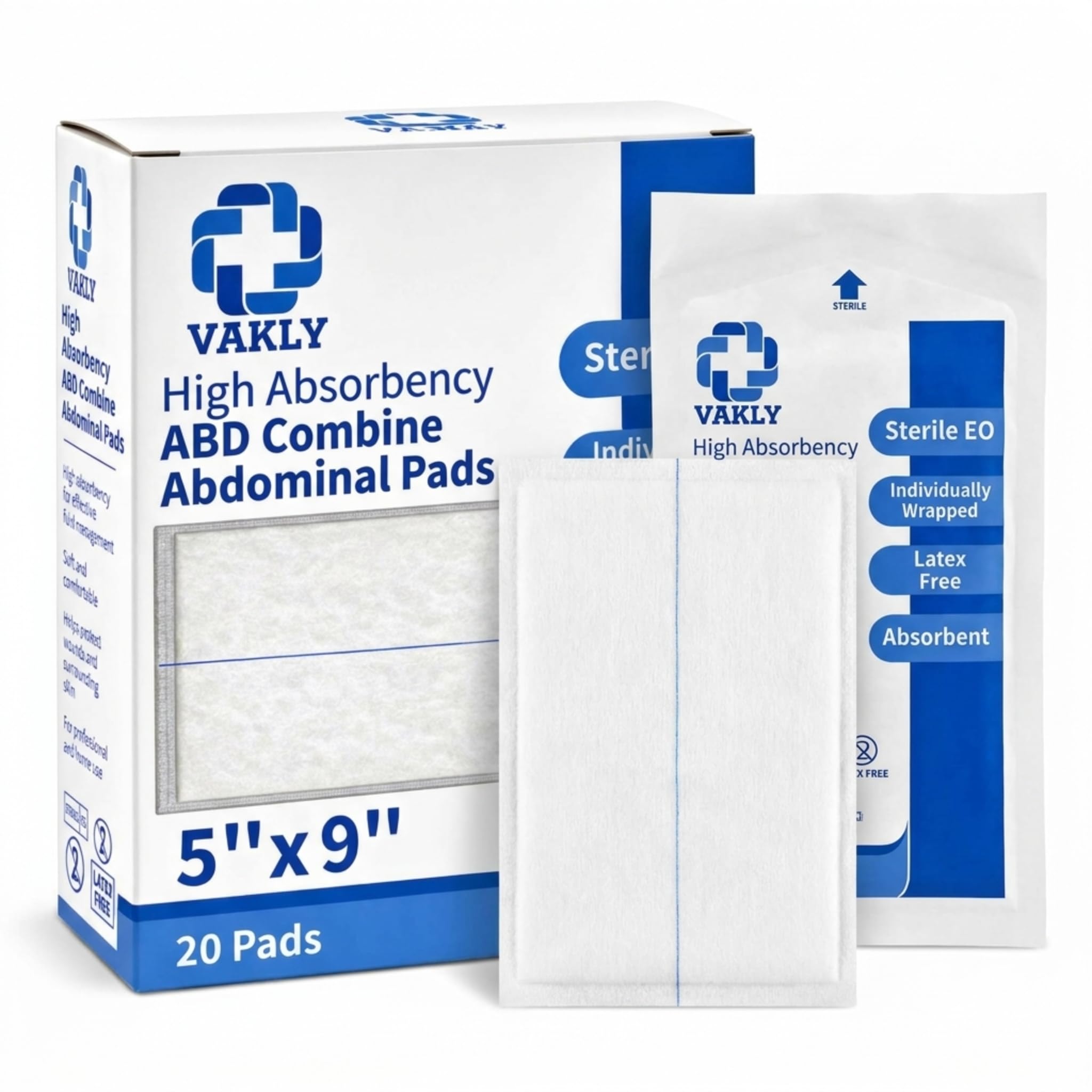 Vakly etiqueta con instrucciones y medidas, información clara